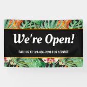 We's Open Business Tropicalフローラ 横断幕 (横)