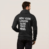 Wesel New York London Tokio Paris Hoodie パーカ (裏面フル)