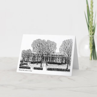 WesleyホールのAlbionの大学、notecard カード