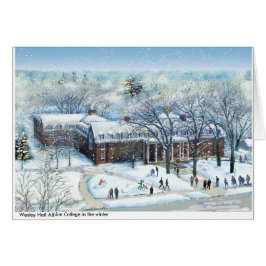 WesleyホールAlbionの大学、冬のフルカラーのノート