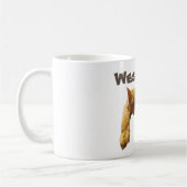 Wesley Name With Lazy Cat, Coffee Mug コーヒーマグカップ (左)
