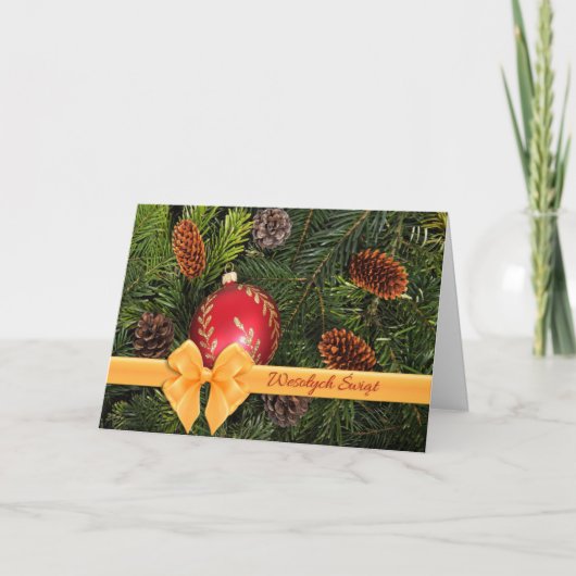 Wesolych Swiat -メリークリスマスカード シーズンカード (正面)