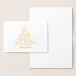 Wesołych Świąt 箔カード