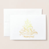 Wesołych Świąt 箔カード (封筒付き正面)