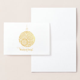Wesołych Świąt Ornamentu 箔カード