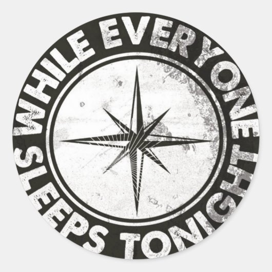 WESTスタンプ ラウンドシール (正面)