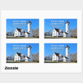 West Chop Light house, Marthas Vineyard MAスタンプ 長方形シール (シート)