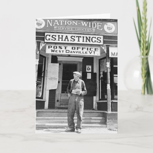 West Danville, VT, Post Office, 1940s カード (正面)