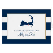 West Dennis Cape Codマップ(ハート付き) (正面横)