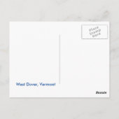 West Dover Windham County：はがき ポストカード (裏面)