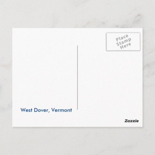 West Dover Windham County：はがき ポストカード (裏面)