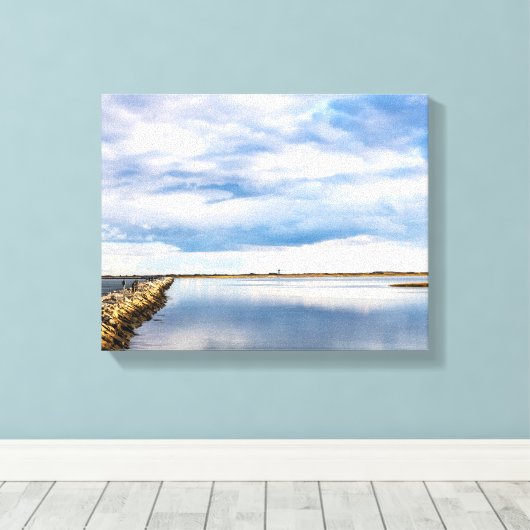 West End Breakwater キャンバスプリント (インサイチュ (ウッドフロア))