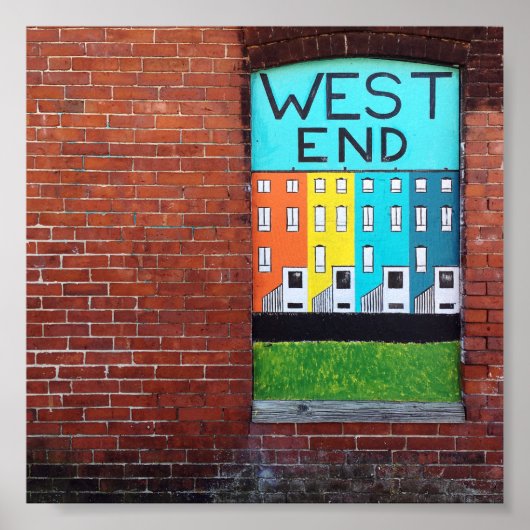 west end city wall art ポスター (正面)