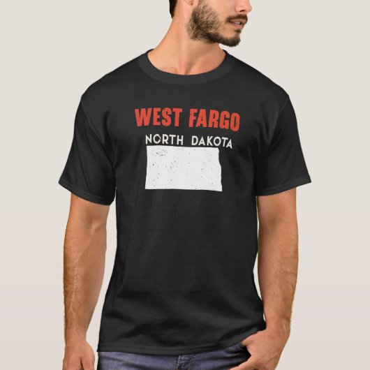 West Fargo North Dakota USA State America Travel   Tシャツ (正面)