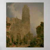 West Front of Notre Dame, Rouen ポスター (正面)