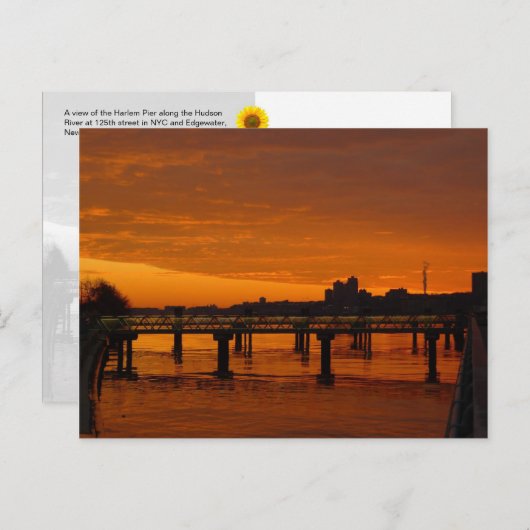 West Harlem Piers, NYC - Hポストカード ポストカード (正面/裏面)