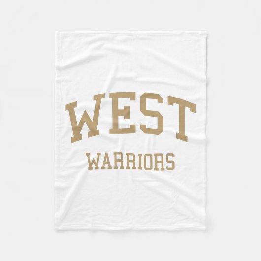West High School Hs Torrance Ca Retro Sports  フリースブランケット (正面)