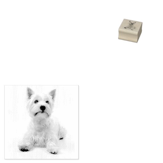 West Highland Terrier ラバースタンプ (押印)