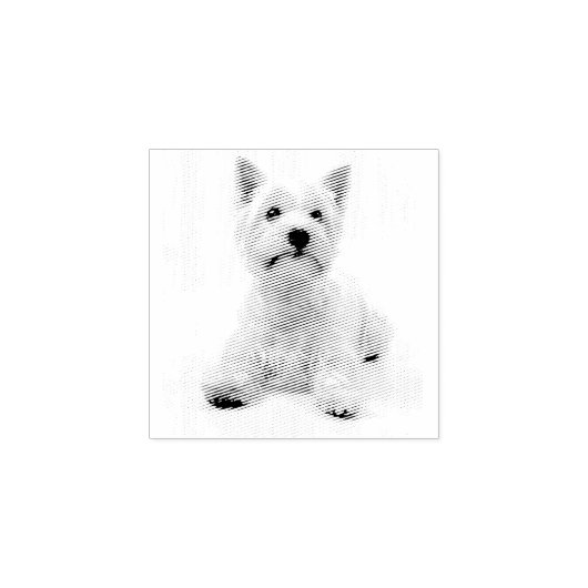West Highland Terrier ラバースタンプ (インプリント)