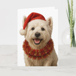 West Highland Terrier Christmas card カード