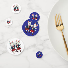 West Highland Terrier Dancing Scottish Ceilidh  コンフェッティ