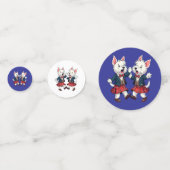 West Highland Terrier Dancing Scottish Ceilidh コンフェッティ (正面)