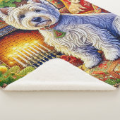 West Highland Terrier Holiday  Sherpa Blanket シェルパブランケット (3/4)