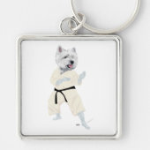 West Highland Terrier KARATE ! キーホルダー (正面)