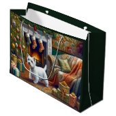 West Highland Terrier  Large Gift Bag ラージペーパーバッグ (正面アングル)