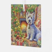 West Highland Terrier Ornament ガラスオーナメント (正面左)