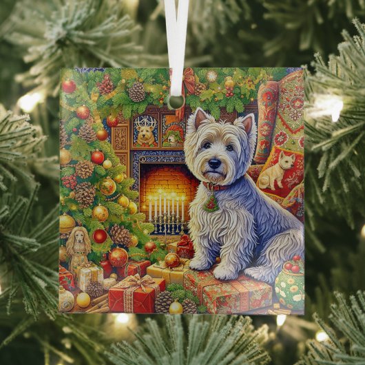 West Highland Terrier Ornament ガラスオーナメント (インサイチュ)