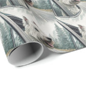 West Highland Terrier Scenic Road Trip Gift Wrap ラッピングペーパー (ロールコーナー)