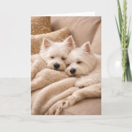 West Highland Terrier Valentine Card – Cozy Westie カード