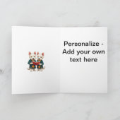 West Highland Terriers Burns Supper Reading Poetry シーズンカード (内部)