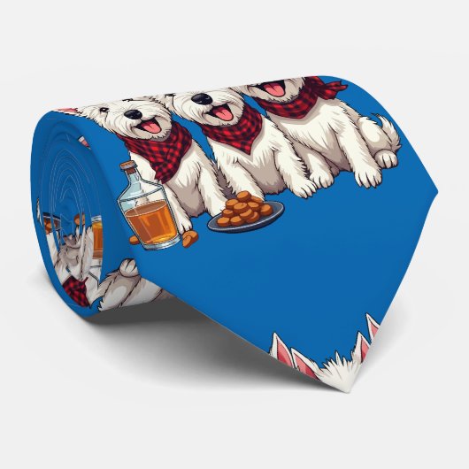West Highland Terriers, Scottish Neckerchief  ネクタイ (ロール)