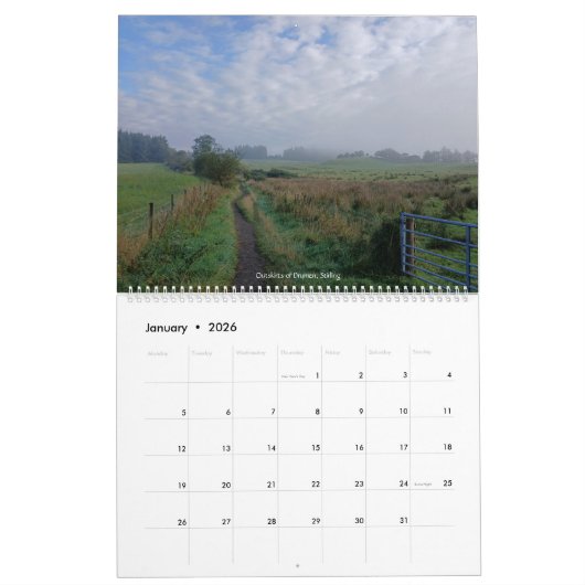 West Highland Way Calendar 2026 カレンダー (1月 2026)