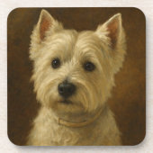 West Highland White Terrier コースター (正面)