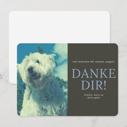 West Highland White Terrier サンキューカード (正面/裏面)