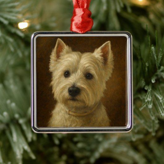 West Highland White Terrier メタルオーナメント (ツリー)