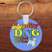 West_Highland_White_Terrier_機敏性 キーホルダー (正面)