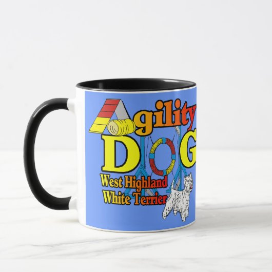 West_Highland_White_Terrier_機敏性 マグカップ (左)
