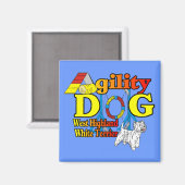 West_Highland_White_Terrier_機敏性 マグネット (正面/裏面)