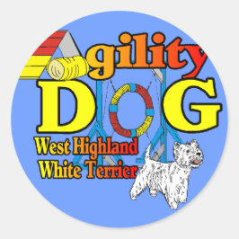 West_Highland_White_Terrier_機敏性 ラウンドシール