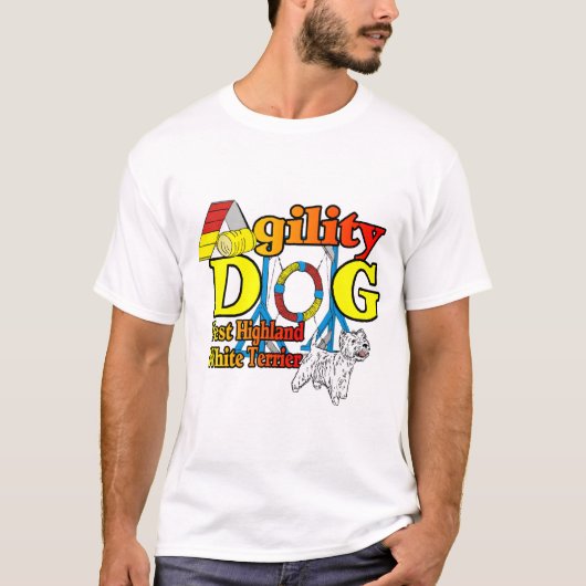 West_Highland_White_Terrier_機敏性 Tシャツ (正面)