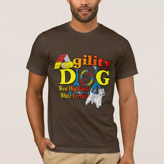 West_Highland_White_Terrier_機敏性 Tシャツ (正面)