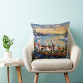 West Highland White Terrier Christmas Boat Holiday クッション (椅子)