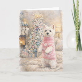 West Highland White Terrier Christmas Card シーズンカード