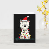 West Highland White Terrier Christmas Graphics Dog カード (黄色い花)