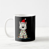 West Highland White Terrier Christmas Graphics Dog コーヒーマグカップ (左)
