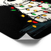 West Highland White Terrier Christmas Graphics Dog ポスター (角)